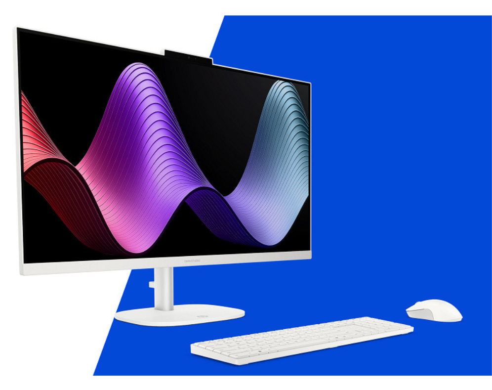 HP OmniStudio All-in-One Desktop 27-cu0032ns PC Intel Core 5 120U 68,6 cm (27") 1920 x 1080 Pixeles 16 GB DDR5-SDRAM 1 TB SSD FreeDOS Wi-Fi 7 (802.11be) Blanco