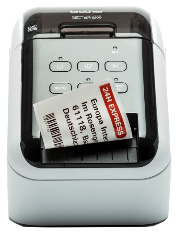 Brother QL-810W impresora de etiquetas Térmica directa Color 300 x 600 DPI 176 mm/s Inalámbrico y alámbrico DK Wifi