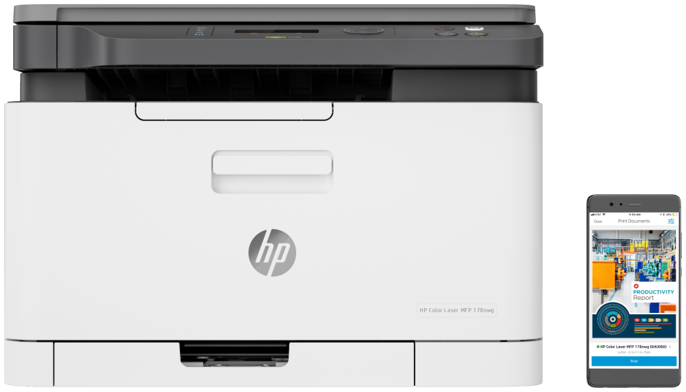 HP Laser 178nw Inalámbrico Multifunction Color Impresora, Fotocopiadora, escáner; Dúplex