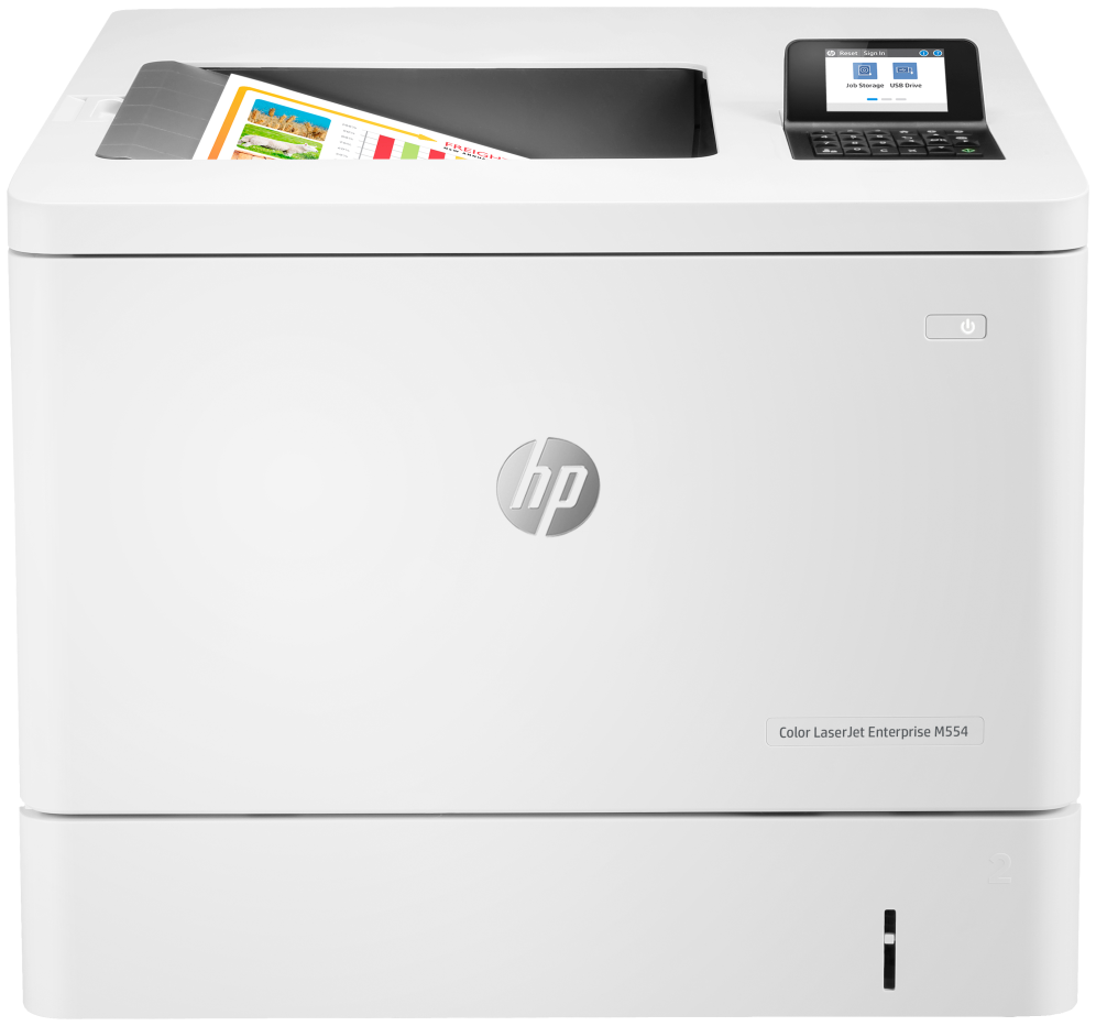 HP Color LaserJet Enterprise LaserJet Enterprise M554dn Color Impresora, Solo Ethernet; A doble cara