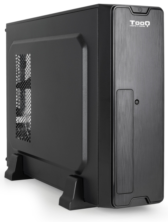 TooQ Caja Slim Micro-ATX TQC-3007U3C-B, Negra
