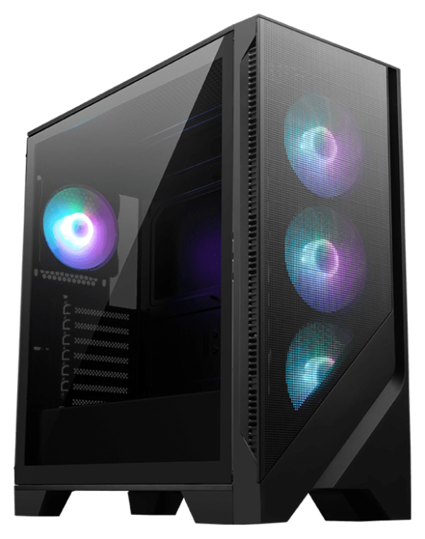 MSI MAG Forge 320R AIRFLOW Micro Torre Negro, Transparente