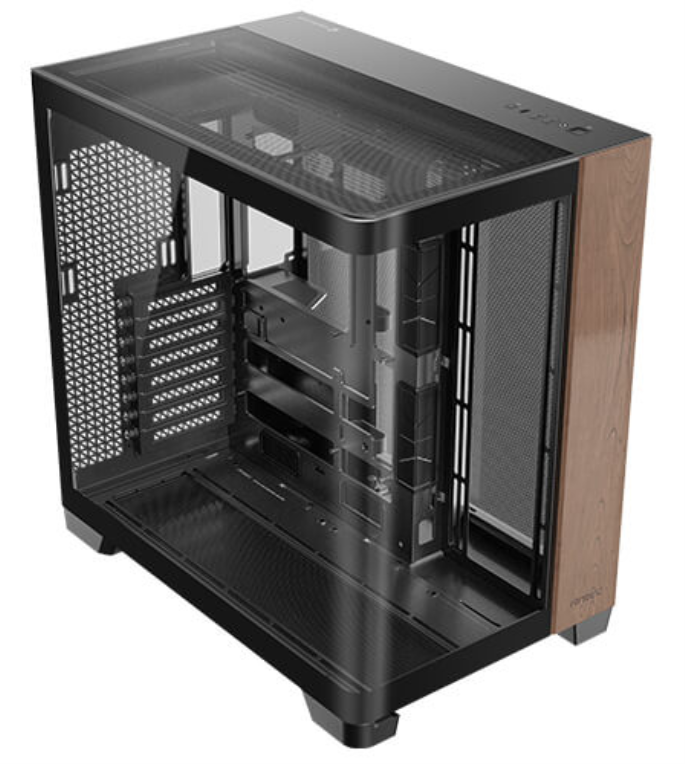 Antec C8 Curve Wood Full Tower Negro, Transparente, Madera