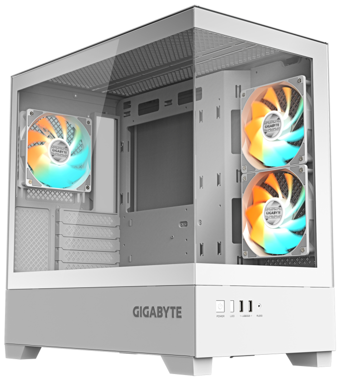 GIGABYTE C201 PANORAMIC ICE Midi Tower Blanco