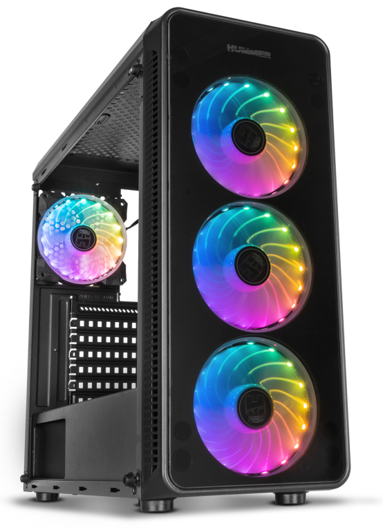 NOX Hummer TGM Midi Tower Negro