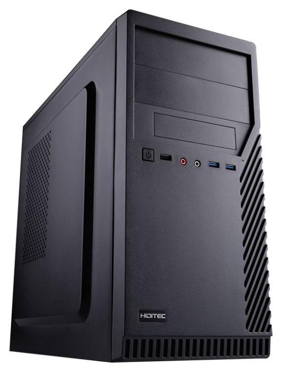 Hiditec CHA010012 carcasa de ordenador Micro Torre Negro