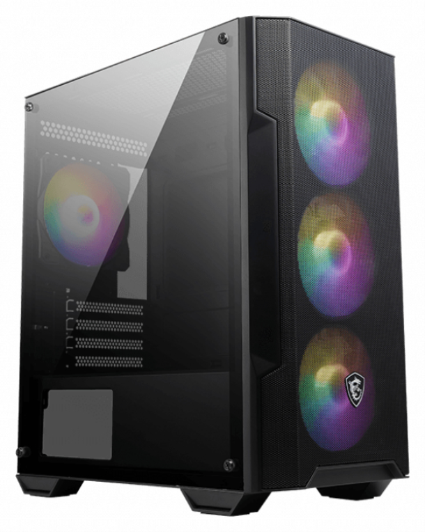 MSI MAG Forge M100A Micro Torre Negro, Transparente