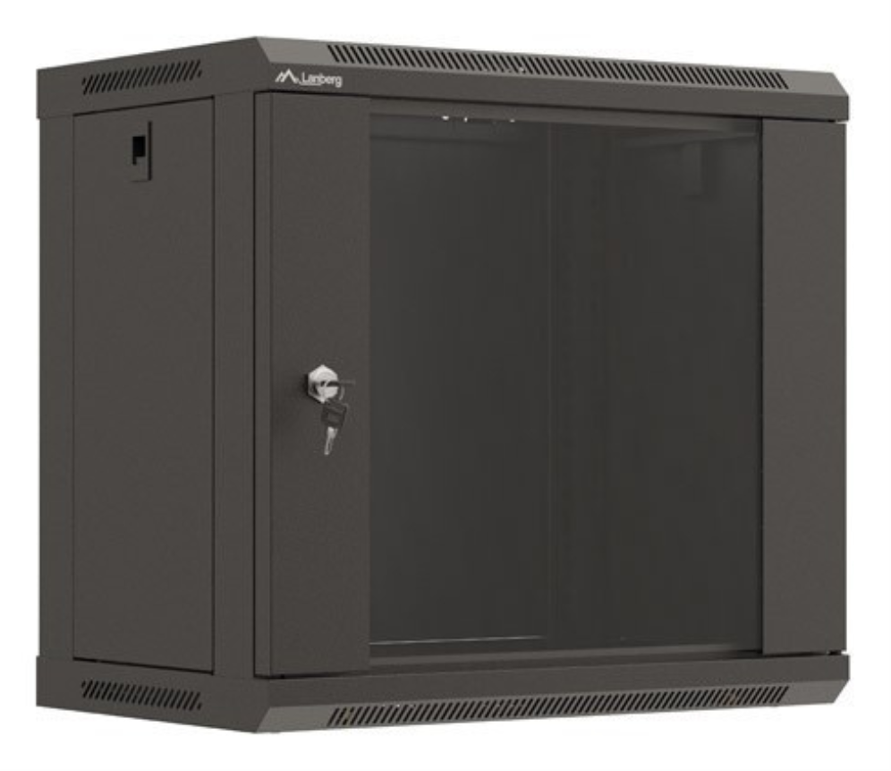 Lanberg WF03-5309-10B armario rack 9U Bastidor de pared Negro