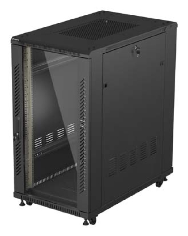 Lanberg FF01-6022-12B armario rack 22U Rack o bastidor independiente Negro