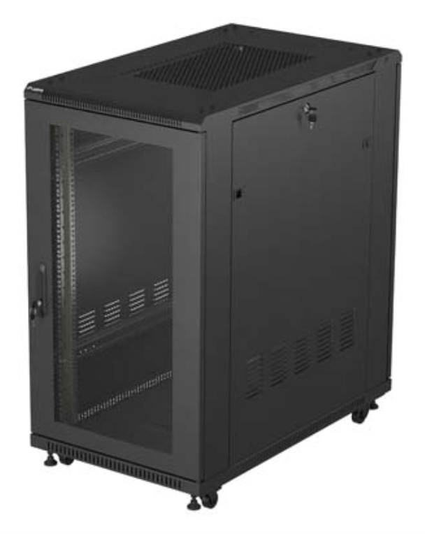 Lanberg FF01-6022-23B armario rack 22U Rack o bastidor independiente Negro