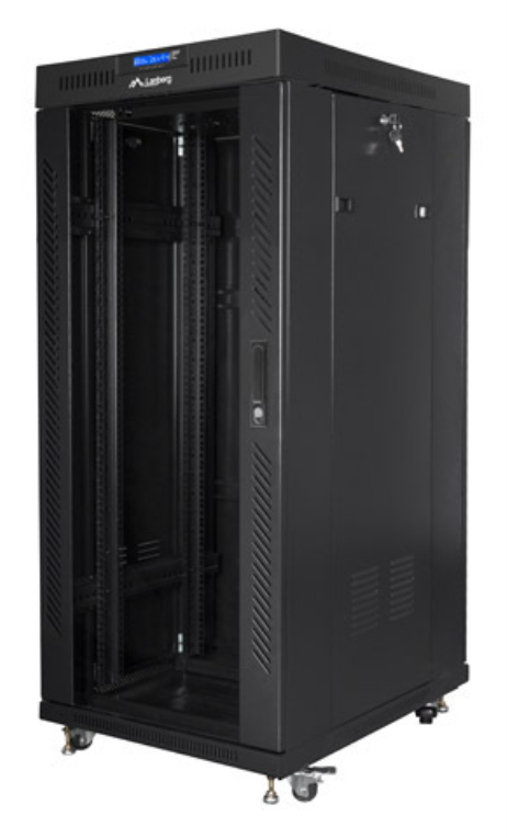 Lanberg FF01-8027-12BL armario rack 27U Rack o bastidor independiente Negro