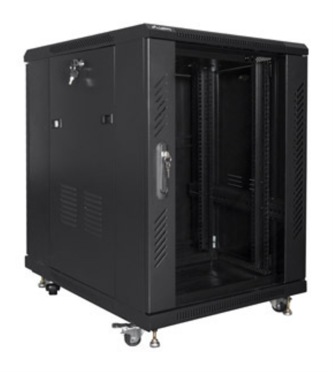 Lanberg FF01-6815-12B armario rack 15U Rack o bastidor independiente Negro