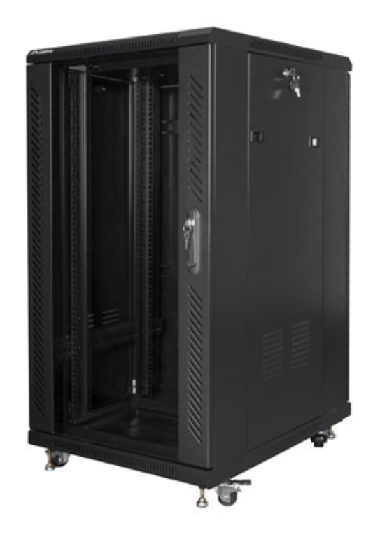 Lanberg FF01-6822-12B armario rack 22U Rack o bastidor independiente Negro