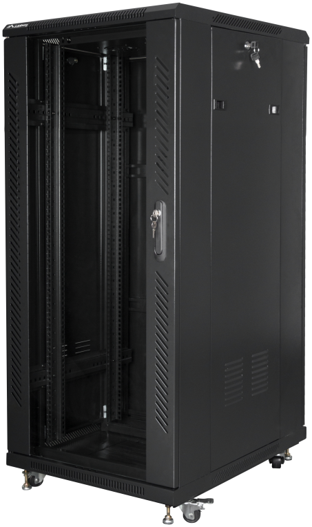 Lanberg FF01-6827-12BL armario rack 27U Rack o bastidor independiente Negro