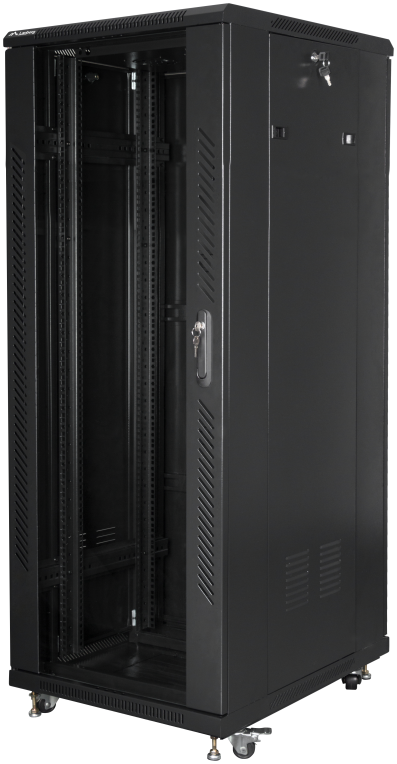 Lanberg FF01-6832-12B armario rack 32U Rack o bastidor independiente Negro