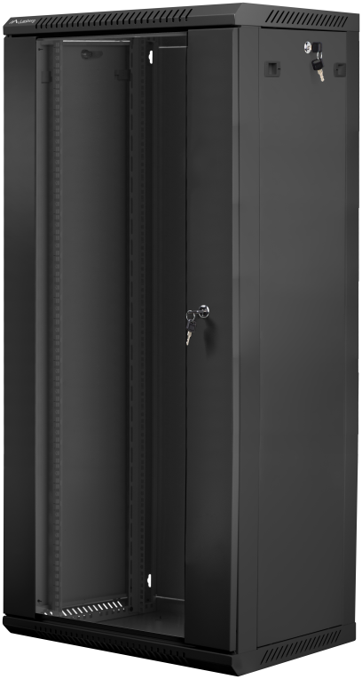 Lanberg WF01-6427-10B armario rack 27U Bastidor de pared Negro