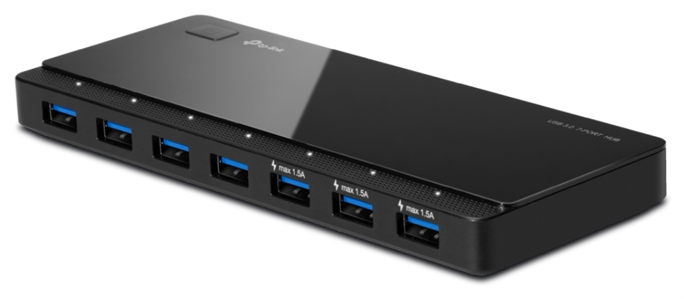 TP-Link UH700 hub de interfaz USB 3.2 Gen 1 (3.1 Gen 1) Micro-B 5000 Mbit/s Negro