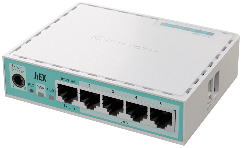 Mikrotik hEX router Gigabit Ethernet Blanco