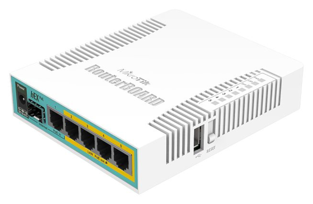Mikrotik hEX PoE router Blanco