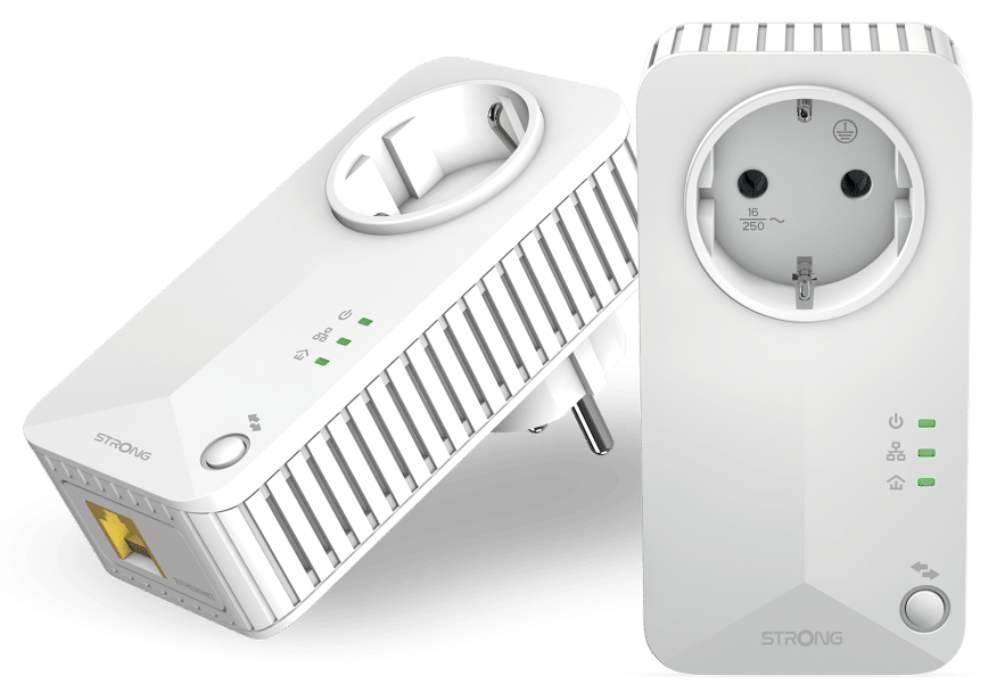 Strong Powerline 600 Duo 600 Mbit/s Ethernet Blanco 2 pieza(s)