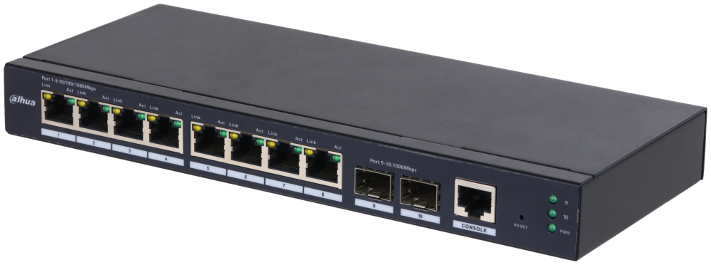 Dahua Technology SG4010-2F Gestionado L2 Gigabit Ethernet (10/100/1000) Negro