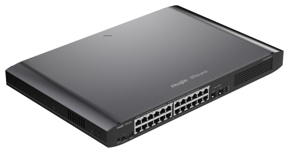 Ruijie Networks RG-ES226GC-P switch Gestionado L2 Gigabit Ethernet (10/100/1000) Energía sobre Ethernet (PoE) Negro