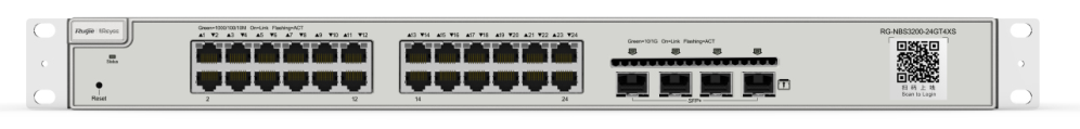 Ruijie Networks RG-NBS3200-24GT4XS switch Gestionado L2 Gigabit Ethernet (10/100/1000) Gris