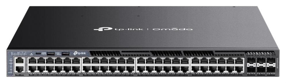TP-Link Omada SG6654XHP switch Gestionado L3 Gigabit Ethernet (10/100/1000) Energía sobre Ethernet (PoE) 1U Negro
