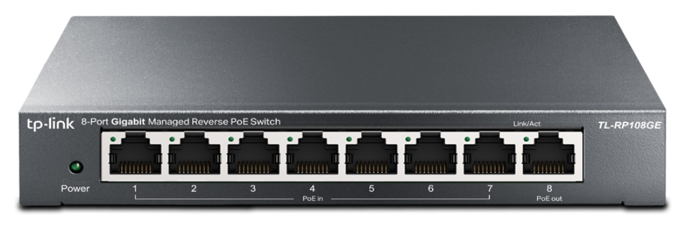 TP-Link Omada TL-RP108GE switch Gestionado L2 Gigabit Ethernet (10/100/1000) Energía sobre Ethernet (PoE) Negro