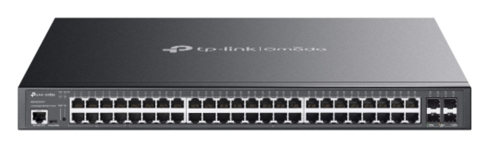 TP-Link Omada SG3452XMPP switch Gestionado L2+ Gigabit Ethernet (10/100/1000) Energía sobre Ethernet (PoE) 1U Negro