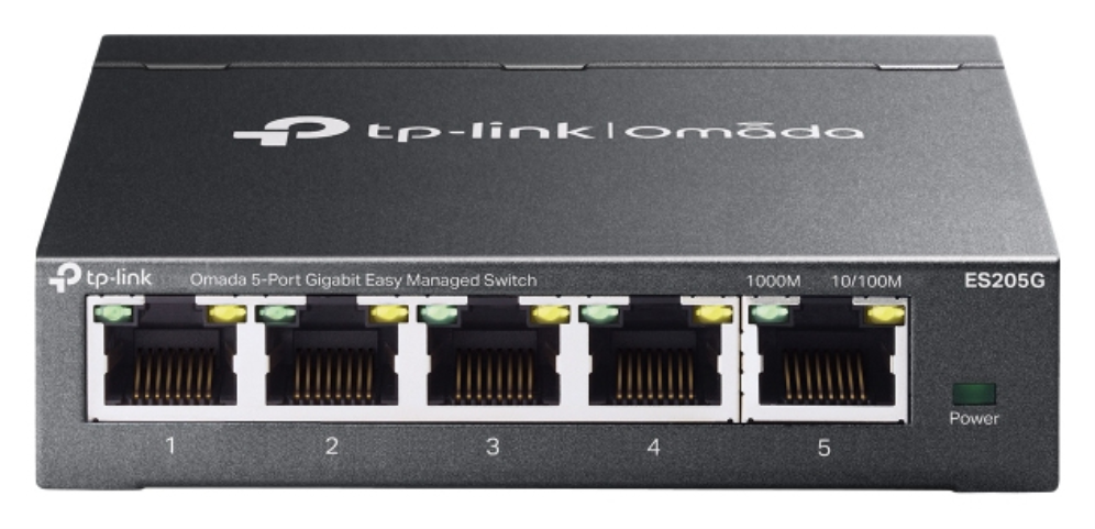 TP-Link Omada ES205G switch Gestionado Gigabit Ethernet (10/100/1000) Negro