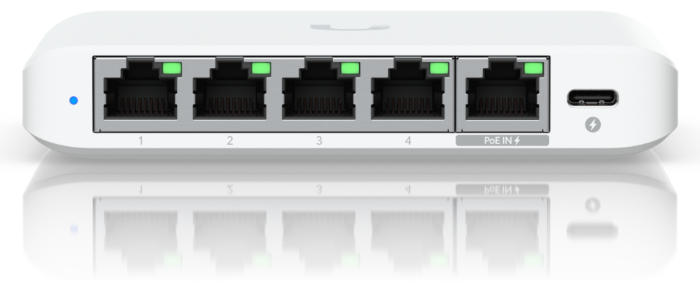 Ubiquiti UniFi Flex Mini 2.5G Gestionado 2.5G Ethernet (100/1000/2500) Energía sobre Ethernet (PoE) Escritorio Blanco