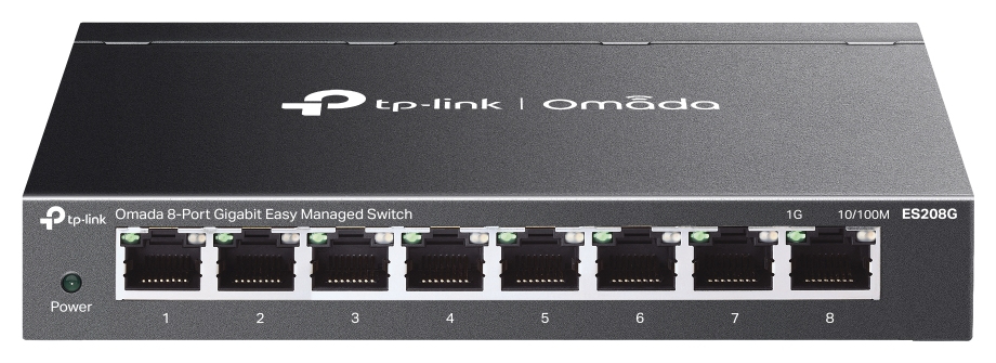 TP-Link Omada ES208G switch Gestionado L2 Gigabit Ethernet (10/100/1000) Negro