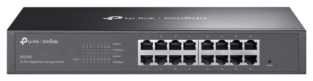 TP-Link Omada ES216G switch Gestionado L2 Gigabit Ethernet (10/100/1000) Negro