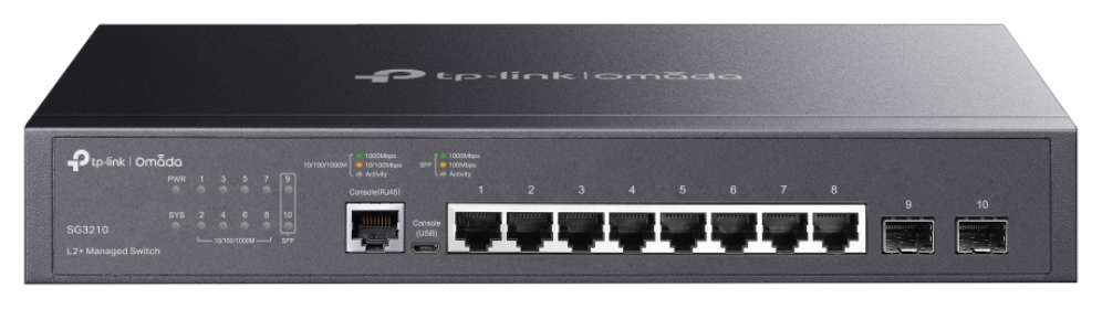 TP-Link Omada SG3210 switch Gestionado L2/L3 Gigabit Ethernet (10/100/1000) 1U Negro