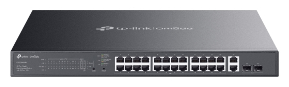TP-Link Omada ES228GMP switch Gestionado L2 Gigabit Ethernet (10/100/1000) Energía sobre Ethernet (PoE) Negro