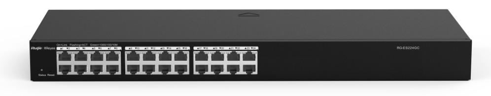 Ruijie Networks RG-ES224GC-V2 switch Gestionado Gigabit Ethernet (10/100/1000) Negro