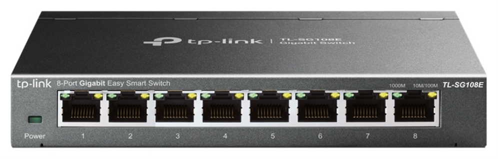 TP-Link TL-SG108E Gestionado L2 Gigabit Ethernet (10/100/1000) Negro