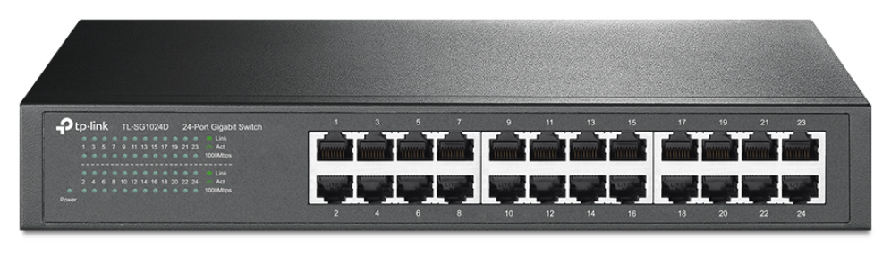 TP-Link TL-SG1024D No administrado Gigabit Ethernet (10/100/1000) Gris