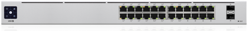 Ubiquiti UniFi 24-Port PoE Gestionado L2/L3 Gigabit Ethernet (10/100/1000) Energía sobre Ethernet (PoE) 1U Plata