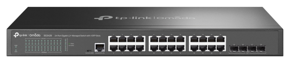 TP-Link Omada SG3428 switch Gestionado L2/L3 Gigabit Ethernet (10/100/1000) 1U Negro