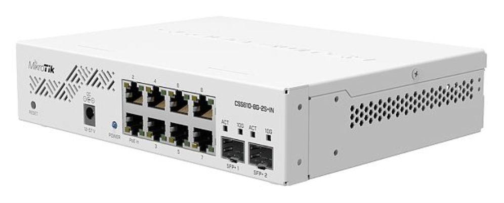 Mikrotik CSS610-8G-2S+IN switch Gigabit Ethernet (10/100/1000) Energía sobre Ethernet (PoE) Blanco