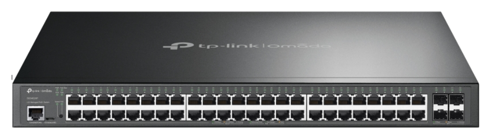 TP-Link Omada SG3452XP switch Gestionado L2+ Gigabit Ethernet (10/100/1000) Energía sobre Ethernet (PoE) 1U Negro