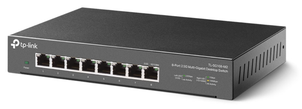 TP-Link TL-SG108-M2 switch No administrado 2.5G Ethernet (100/1000/2500) Negro