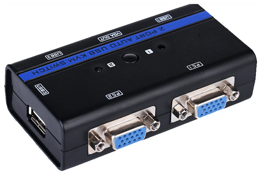 AISENS A111-0064 interruptor KVM Montaje en rack Negro