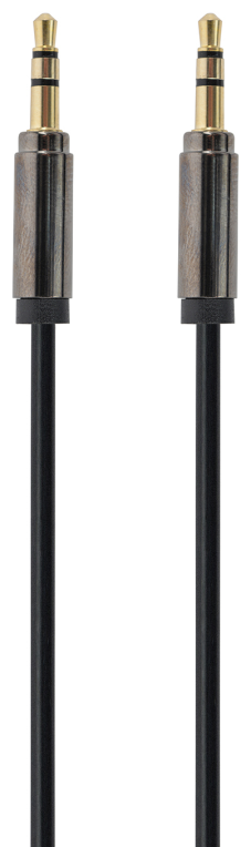 Gembird Cable CCAP-444-0.75M (Mini Jack M - Mini Jack M; 0,75m; black color) cable de audio 3,5mm Negro