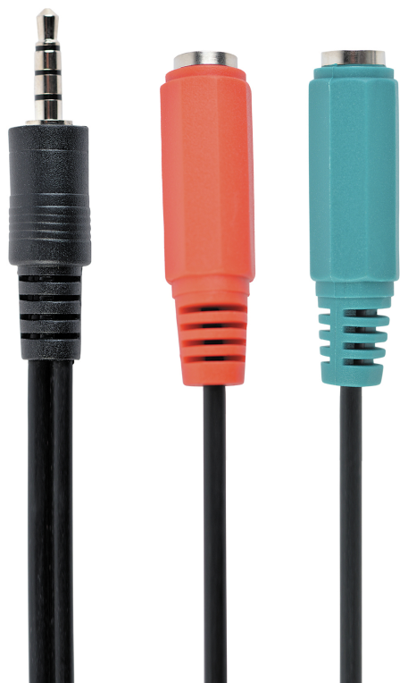Gembird CCA-417 cable de audio 0,2 m 3,5mm 2 x 3.5mm Negro
