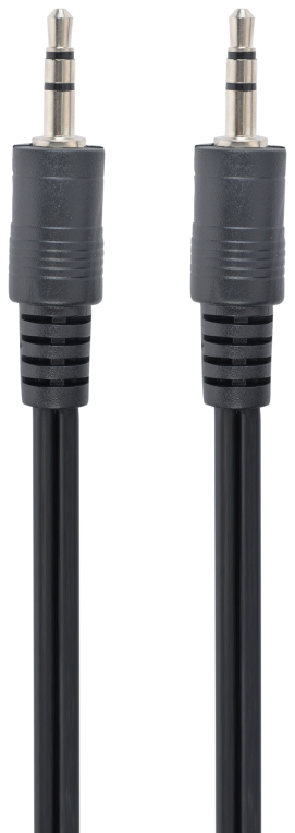 Gembird 1.2m, 3.5mm/3.5mm, M/M cable de audio 1,2 m 3,5mm Negro