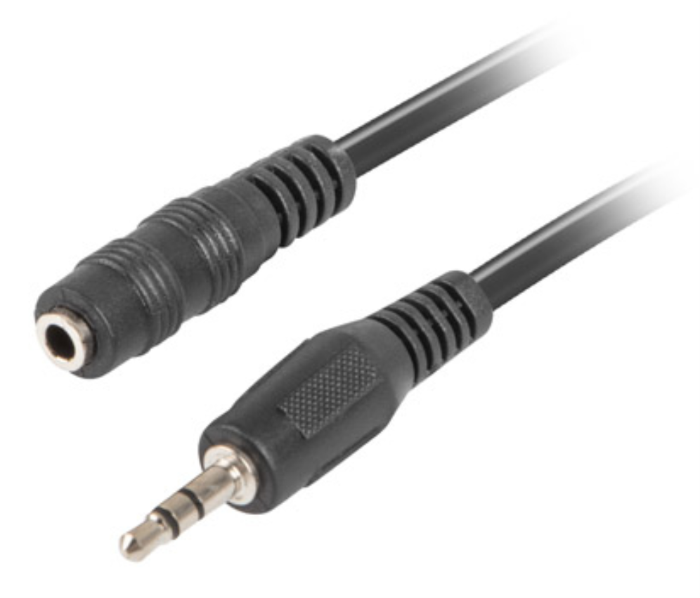 Lanberg CA-MJFJ-10CC-0015-BK cable de audio 1,5 m 3,5mm Negro