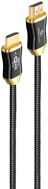 Gembird CCBP-HDMI8K-AOC-5M cable HDMI HDMI tipo A (Estándar) Negro, Oro